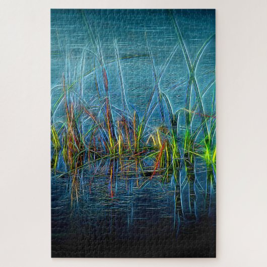 Puzzle Grasses turquoises (Vertical)