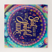 Puzzle Grateful Heart Inspirationnel Plutôt amusant tenda (Horizontal)