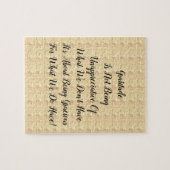 Puzzle Gratitude Abstraite de la floraison blanche (Horizontal)