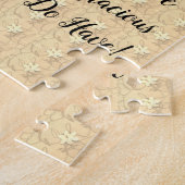 Puzzle Gratitude Abstraite de la floraison blanche (Côté)