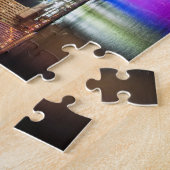 Puzzle Gratte-ciel dans la marina de Dubaï la nuit, EAU (Côté)