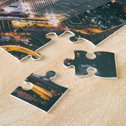 Puzzle Gratte-ciel d'architecture moderne en Asie (Côté)