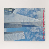 Puzzle Gratte-ciel de New York.Salutations de Noël (Horizontal)