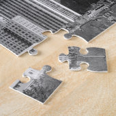 Puzzle gratte-ciel de Philly noir et blanc (Côté)