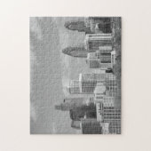 Puzzle gratte-ciel de Philly noir et blanc (Vertical)