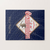 Puzzle Graubünden Suisse skieur rétro vintage (Horizontal)