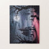 Puzzle Graveyard gothique sous Pleine lune (Vertical)