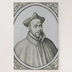 Puzzle Gravure antique de Saint Ignace de Loyola Art anti