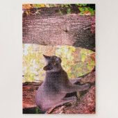 Puzzle Gray Kitty Chat Conçu (Vertical)