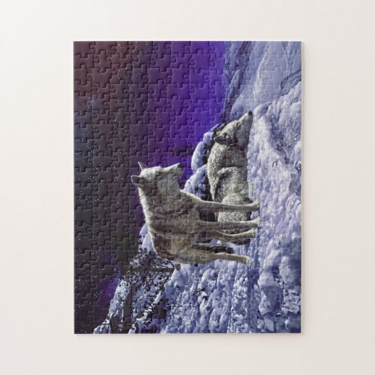 Puzzle Gray Wolves (Vertical)