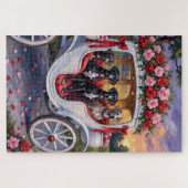 Puzzle Great Dane Dog Valentine's Day (Horizontal)