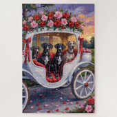 Puzzle Great Dane Dog Valentine's Day (Vertical)