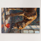 Puzzle Great Dane Dog Valentine's Day Gentle Heart (Horizontal)