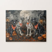 Puzzle Great Dane Halloween Éffrayant (Horizontal)
