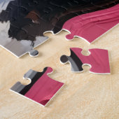 Puzzle Great Dane Hiding Behind Valentine Candy Box (Côté)