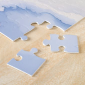 Puzzle Great Dane Snowy Cabin Santa Hat Christmas Art (Côté)