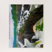Puzzle Great Falls Virginie. Vœux de Noël (Vertical)