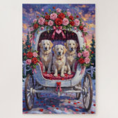 Puzzle Great Pyrenees Dog Valentine's Day (Vertical)