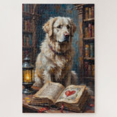 Puzzle Great Pyrenees Valentine's Day (Vertical)