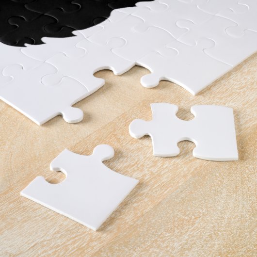 Puzzle "Great Scott !", Scottish Terrier chien/coeur roug (Côté)