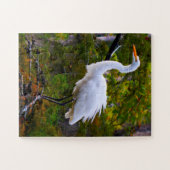 Puzzle Great White Egret Floride (Horizontal)