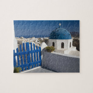 Puzzle Grèce et île grecque de Santorin depuis