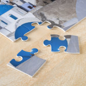 Puzzle Grèce, Santorin. Clocher et dômes bleus de 2 (Côté)