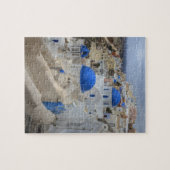 Puzzle Grèce, Santorin. Clocher et dômes bleus de 3 (Horizontal)