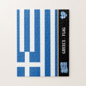 Puzzle Greek Flag & Greek country / Greece (Vertical)