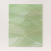 Puzzle Green, cool, trendy watercolor abstract pattern (Vertical)