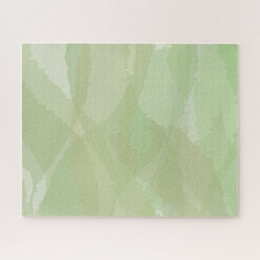 Puzzle Green, cool, trendy watercolor abstract pattern (Horizontal)