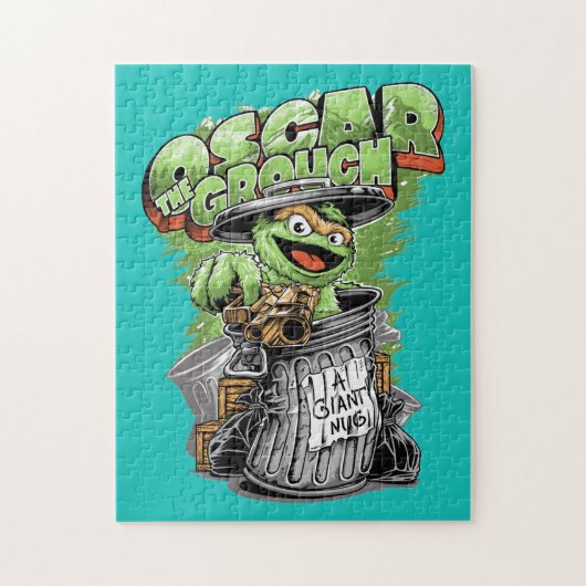 Puzzle Green Garbage Monster (Vertical)