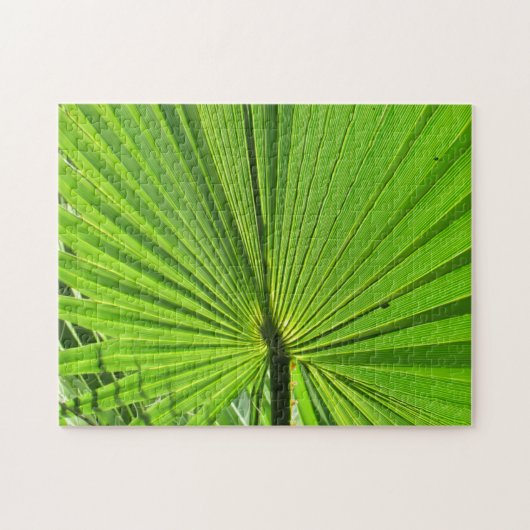 Puzzle - Green Palm Leaf Legpuzzel (Horizontaal)