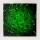 Puzzle Green rod shaped bacteria (Horizontal)