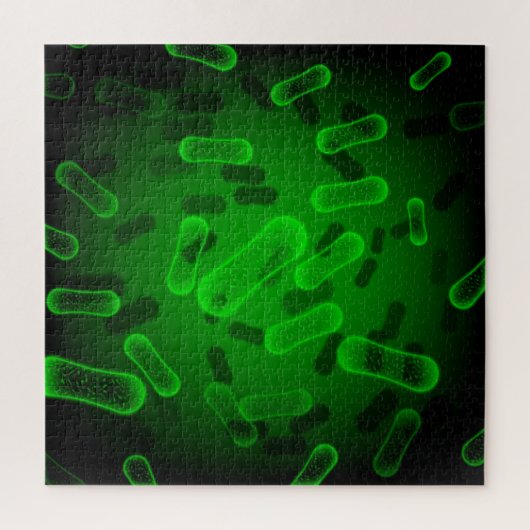 Puzzle Green rod shaped bacteria (Vertical)