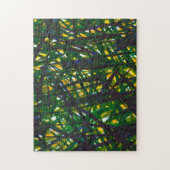 Puzzle Green Thicket II (Vertical)