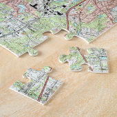 Puzzle Greensboro la Caroline du Nord Map (1997) (Côté)