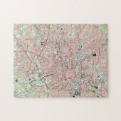 Puzzle Greensboro la Caroline du Nord Map (1997) (Horizontal)