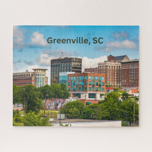 Puzzle Greenville, Caroline du Sud, Bâtiments du centre-v