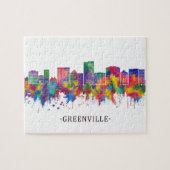 Puzzle Greenville Caroline du Sud Skyline (Horizontal)