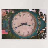Puzzle Greenwich Avenue Post Clock, Greenwich, CT (Horizontal)