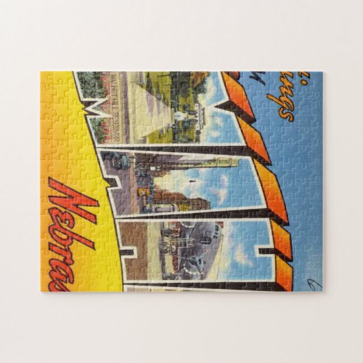 Puzzle Greetings From Omaha Nebraska (Horizontal)