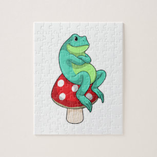 Puzzle Grenouille avec Champignon