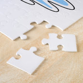 Puzzle Grenouille avec feuille à la natation (Côté)