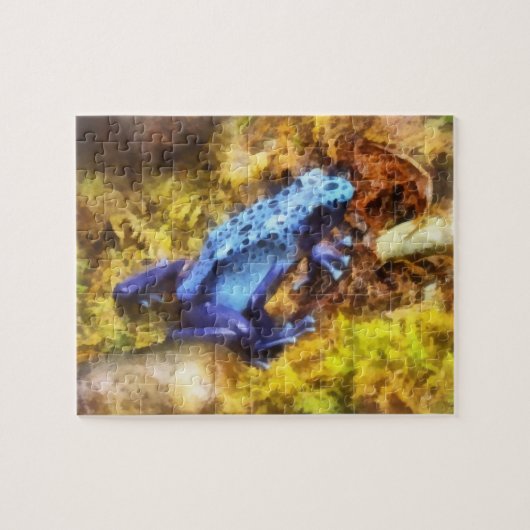 Puzzle Grenouille bleue (Horizontal)