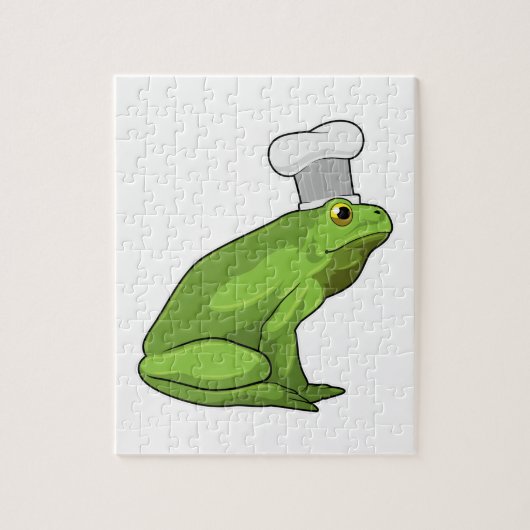 Puzzle Grenouille cuisinier avec chapeau de chef (Vertical)