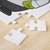 Puzzle Grenouille cuisinier avec plat (Côté)