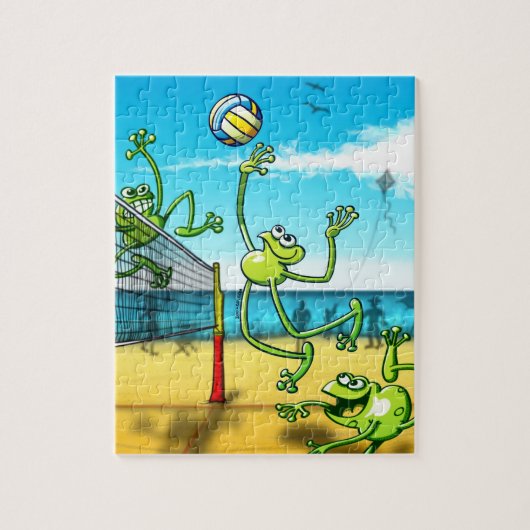 Puzzle Grenouille de volleyball (Vertical)
