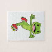 Puzzle Grenouille en Patinage en ligne avec Roller skates (Horizontal)
