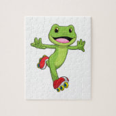 Puzzle Grenouille en Patinage en ligne avec Roller skates (Vertical)